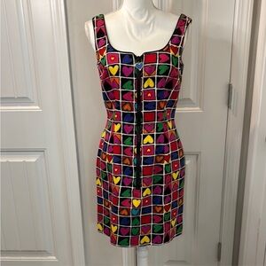 Vintage Linda Segal Hearts Dress